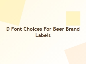 The Best Free Fonts for Beer Label Design