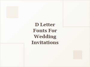 Discover Stylish Free D Letter Fonts for Weddings