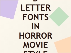 Disturbing Dread Letter Font Styles